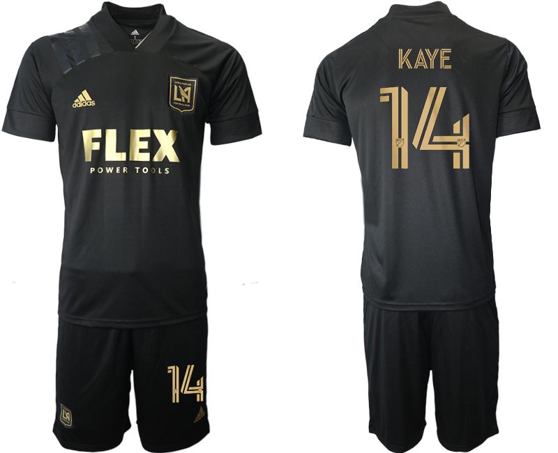 Men 2021-2022 Club Los Angeles FC home black #14 Adidas Soccer Jersey->los angeles galaxy jersey->Soccer Club Jersey